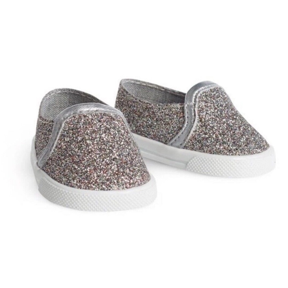 American Girl Truly Me Sparkle Sneakers Slip on Shoes 18 inch Dolls Retired